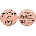 MIXJOY Pocket Hug Token – Beidseitig Graviertes „Taschen-Umarmungs“-Andenken In Silber, Gold, Roségold, 3,8 Cm