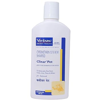 Virbac Clinar Pet Anti Tick Shampoo for Dogs (100 ml)