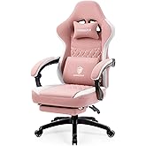 Dowinx Gaming Chair Breathable Fabric Computer Chair with Pocket Spring Cushion, Comfortable Office Chair with Gel Pad and St