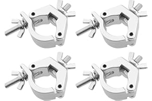 Create idea 4pcs Aluminum Alloy Hook Truss Hook Clamp O-Clamp Half Hook Stage Light Hook for Spotlight LED Light or Stage Lig
