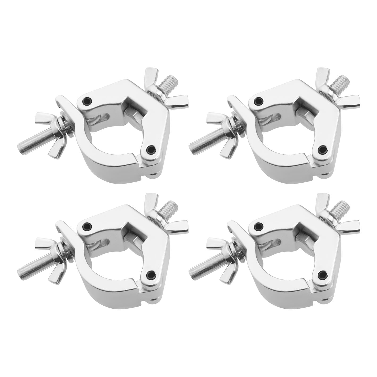 Create idea 4pcs Aluminum Alloy Hook Truss Hook Clamp O-Clamp Half Hook Stage Light Hook for Spotlight LED Light or Stage Light Hanger Pipe Clamp 28-35mm