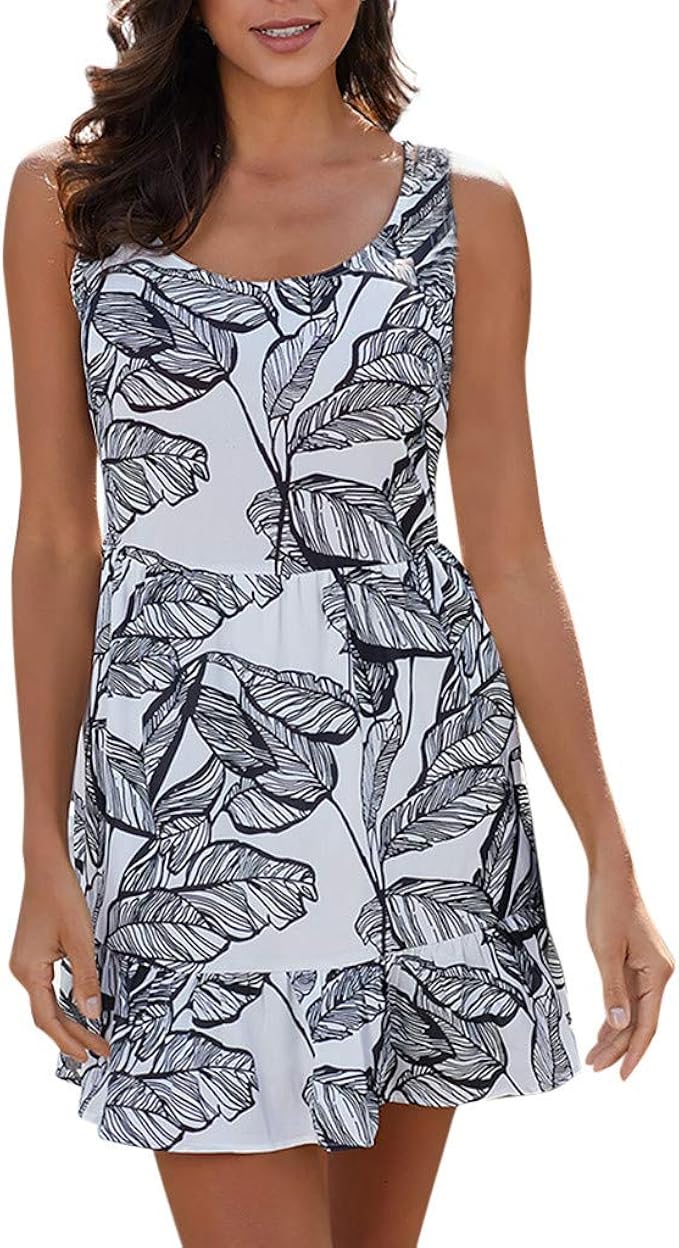 Schicke Kleider Damen Kleid Kleider T Shirt Sommerkleid Damen