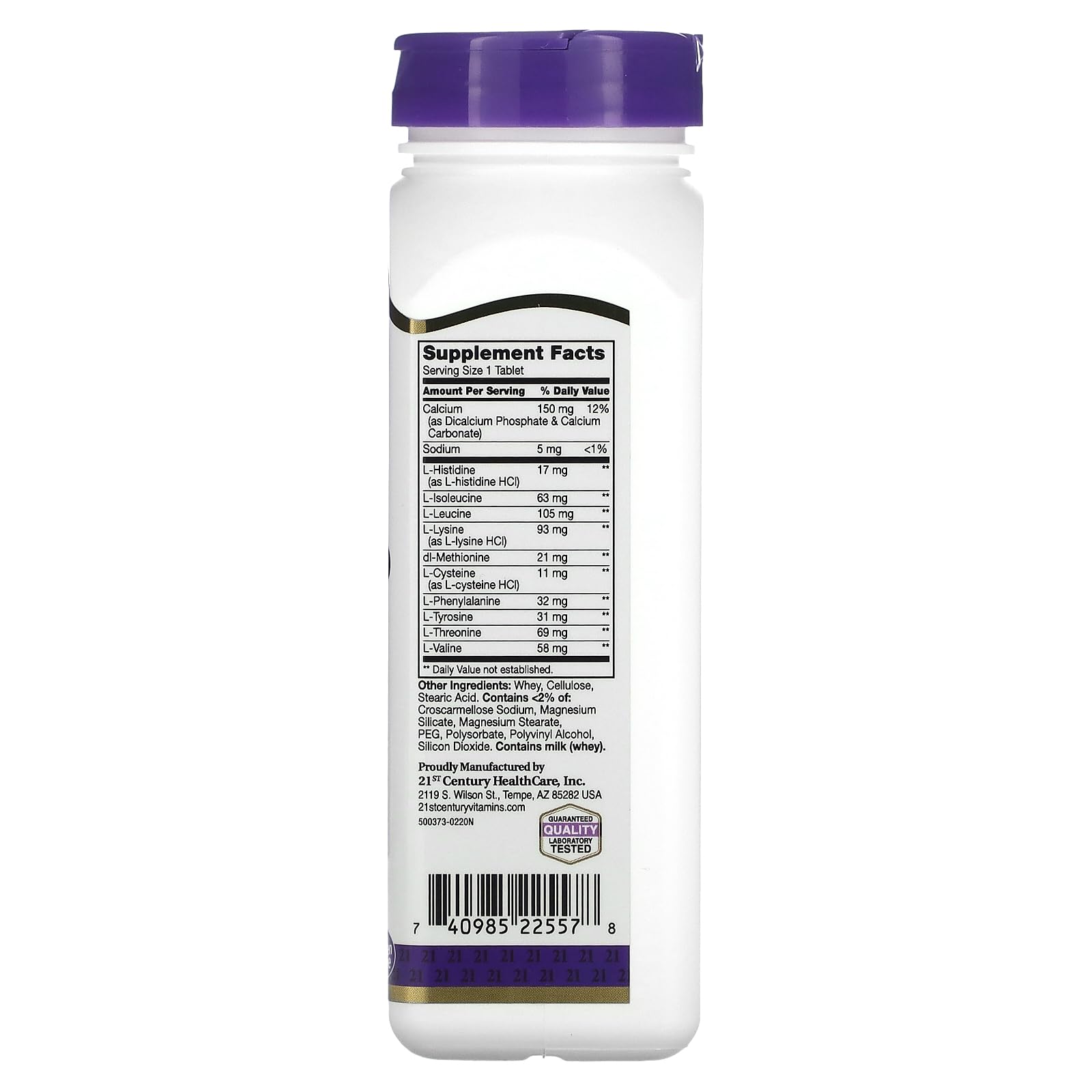 21st Century Daily Amino Acid Tablets, 120 Count
