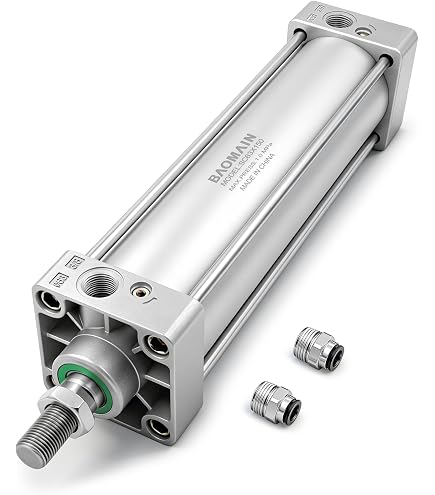 Produktbild von PABVRPYT SDA50 Kompaktzylinder – 50 Mm Bohrung, Hub Wählbar 5–50 Mm, Pneumatischer Kolbenzylinder Für Druckluftanwendungen (z.B. SDA50x20)