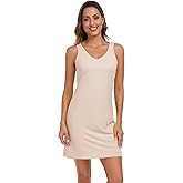 MANCYFIT Full Slip for Women Slip Dress for Under Dress Seamless Hem Tank Top Underdress