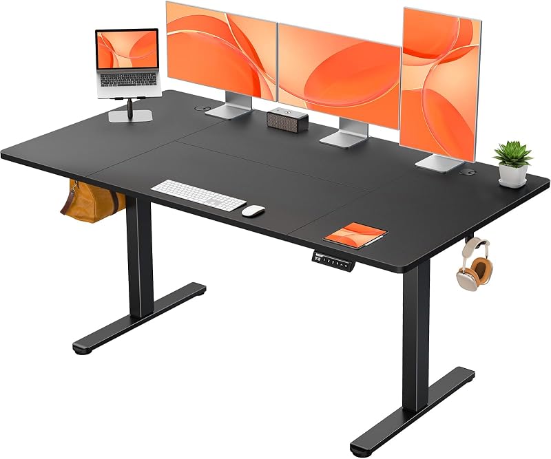 ErGear Electric Standing Desk 160x80cm Sit Stand 4 Memory Panel Splice Board