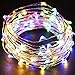 SOLARMKS 2 Pack Solar String Lights,33ft 100 LED Copper Wire Christmas Lights Outdoor Waterproof Garden Decoration for Patio, Gate, Yard, Party, Wedding, Christmas,Xmas Tree (Multicolor)