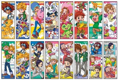 Digimon Adventure Series Chara-Pos Collection Mini Posters (182mm×515mm) Full Box with 8 packages. Imported from Japan.