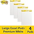Post-it Super Sticky Easel Pad, 25 x 30 Inches, 30 Sheets/Pad, 2 Pads, Large White Premium Self Stick Flip Chart Paper, Super Sticking Power (559)