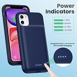 QTshine Battery Case for iPhone 11/XR, 2024