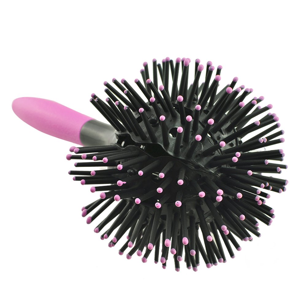 Carejoy Brosse à cheveux 360° 3D Bomb Curl résistante à la chaleur, pour ondulations, séchage, frange.