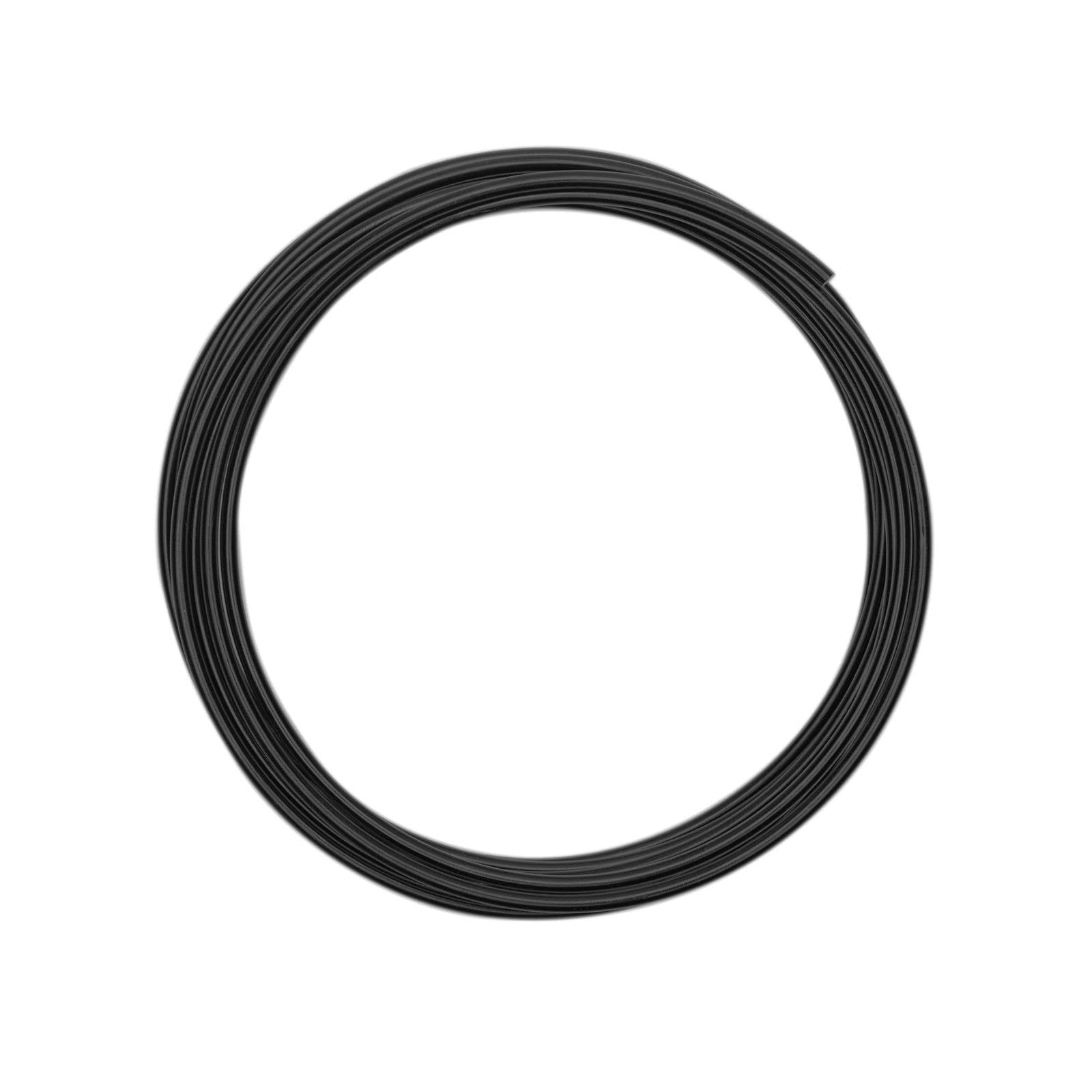 Vaessen Creative Aluminium Craft Wire 9.8 ft (3 m) x 0.12" (3 mm) Black - Flexible Metallic Wire for Crafting, Flower Arranging, Jewellery Making and Modelling