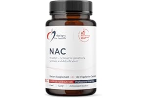 Designs for Health N-Acetyl-L-Cysteine - 900mg NAC, Antioxidant Glutathione Precursor - Non-GMO + Gluten Free Supplement (120