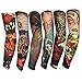 Efivs Arts Samurai Style Temporary Tattoo Sleeves Fake Tattoo Temporary Tattoo Arm Stockings, 6 Pcs