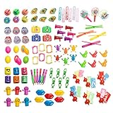 Neliblu Bulk Party Favor Pinata Toy Assortment Pack of 101 Pc, Mid-Sized and Small Toys, Easter Egg Fillers, Pinata Filler, Prizes for Party Favor Bags, School Classrooms, a Treasure Chest Box Toys