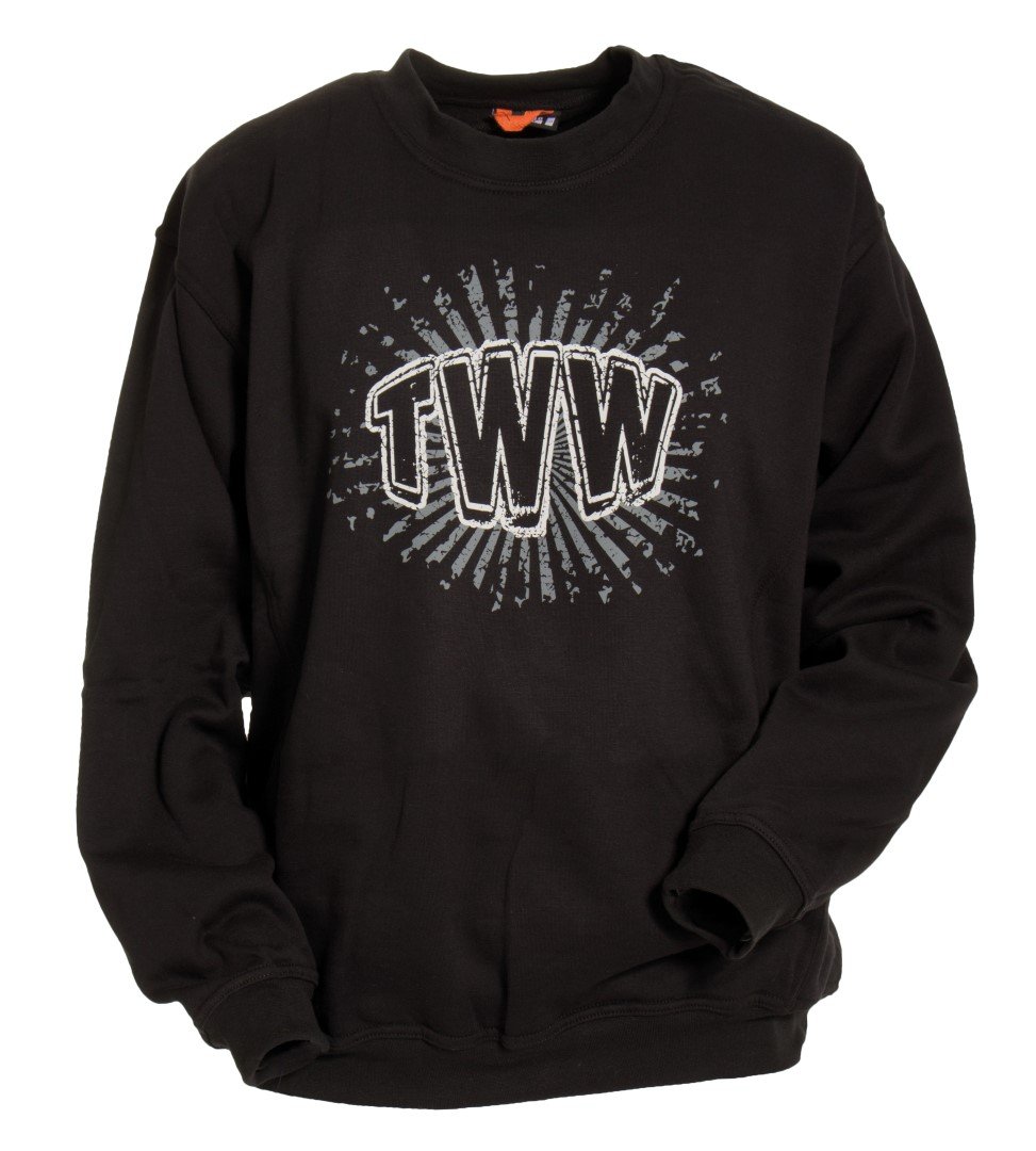 Tranemo 3574-26-07-XS Size X-Small "T-More TWW" Sweatshirt - Black