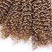 Golden Afro Kinky Curly Synthetic Hair Weave 3 Bundles 16 18 20 Inches Color 27 Heat Resistant Fiber Hair Extensions