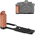 LEFTFOTO Z f Wooden Hand Grip L Bracket for Nikon ZF Camera, with Built-in Bottom Quick Release Plate for Arca for Quickly Switch on Gimbal/Tripods/Handheld Shooting (Black)