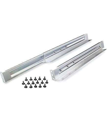 Computer Racks & Cabinets 1U Server Rack Rails - Adjustable 20-32 ...