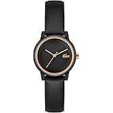 Lacoste.12.12 Swift Women's 3H Quartz Watch, Leather Strap - Water Resistant Up to 3ATM/30 Meters - Modern, Stylish Timepiece - Gift for Her