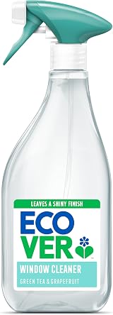 Ecover Glass Cleaner Spray 500ml Window & Stainless Steel Fresh Green Tea view 1
