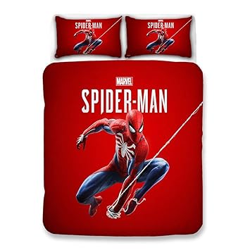 Noos Marvel Spider Man Bedding Set 3d Kids Duvet Cover Full Size