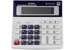 WZIOEPUL Desktop Office Large-Sized Calculator - Extra Large LCD Display 12-Digit Big Number Accounting With AA Battery & Solar Powered for Office Business Home Daily Use