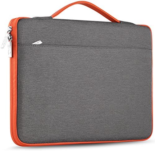 ZINZLaptop Sleeve 11.6 13 Inch Case Briefcase, Compatible MacBook Air Pro A1932 A1706 A1708, MacBook 11.6" Super Slim Spill-Resistant Handbag for Popular 11"-13" Notebooks, Dark Gray