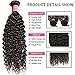 YIROO Hair 10A Brazilian 100% Unprocessed Virgin Kinky Curly Human Hair Weave 3 Bundles Virgin Kinky Curly Hair Extensions Natural Black Color 95-100g/pc (10 12 14inch)