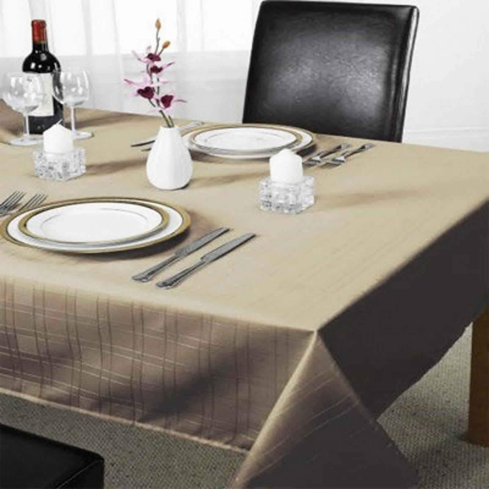 Emma Barclay Chequers - Jacquard Table Cloth in Coffee - 70x108 (178x274cm) โ image 1