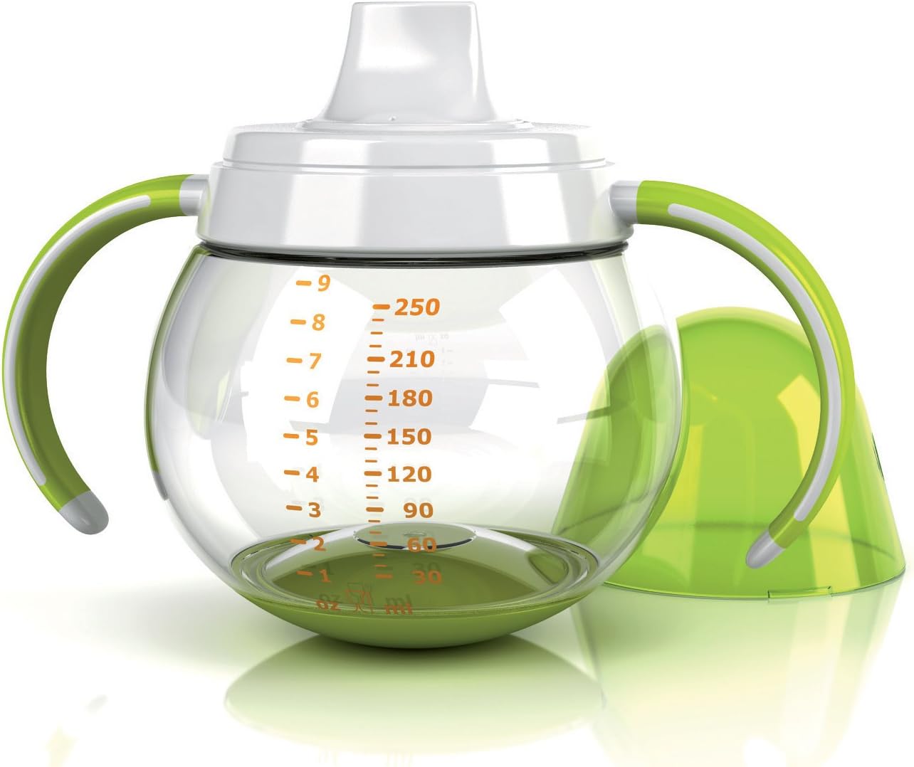 Momma 250ml Non-spill Cup with Dual Handles (Green)