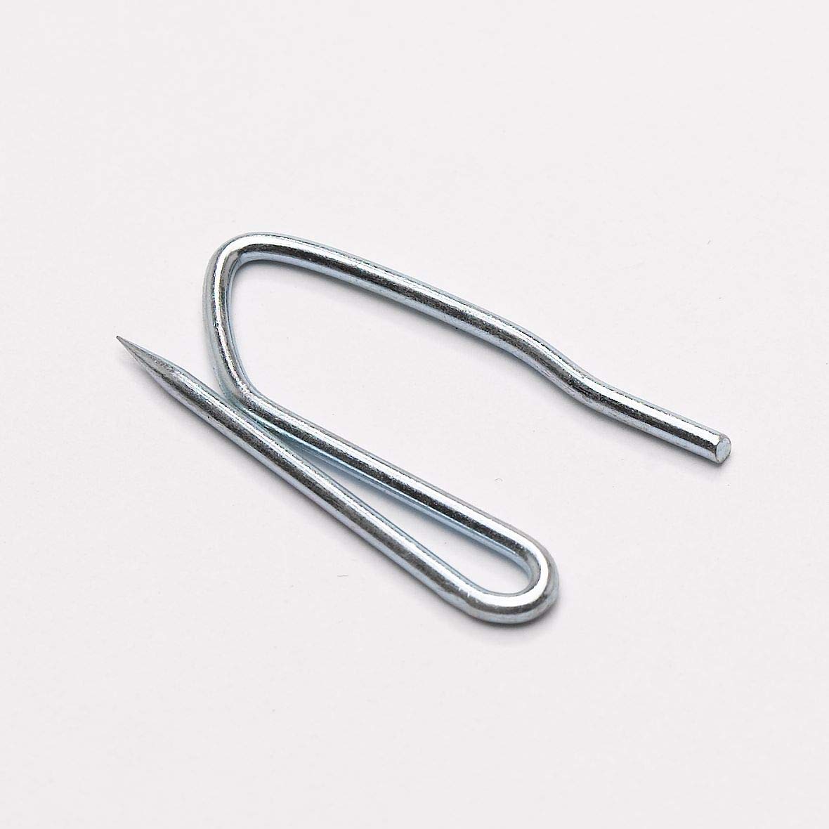 Merriway BH07024 (100 Pcs) Heavy Duty Zinc Metal Pin Hooks for Pencil PInch Pleat - Pack of 100 Pieces