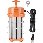 NS 250W Construction Lights Super Bright 37500 Lumens Led Temporary Work Light 5000K Portable Hook Temp Lights,Linkable Durable Job Site Lighting for High Bay Workshop Garage Shop Area Lighting