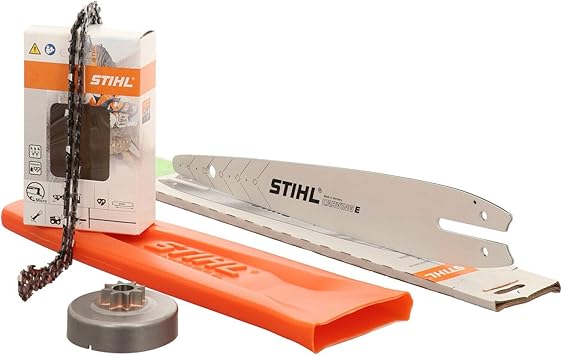 Carving Set Garnitur Schiene Kette Kettenrad Passend Fur Stihl Ms 170 171 180 181 Amazon De Baumarkt