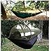 Wagen Hammock with Mosquito Net, Extra Light Parachute Nylon Fabric Hammock Net, Tree Tent for Outdoors/ Camping/ Garden/ Backyard, 98x47 Inch, Deep Green