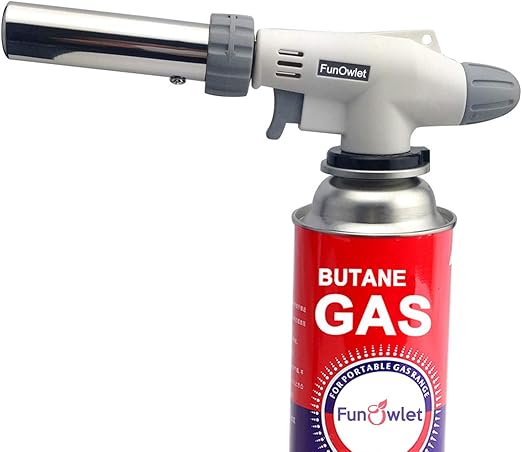 Amazon Com Butane Torch Kitchen Blow Lighter Culinary Torches Chef Cooking Professional Adjustable Flame With Reverse Use For Creme Brulee Bbq Baking Jewelry By Funowlet Butane Fuel Not Included Kitchen Dining
