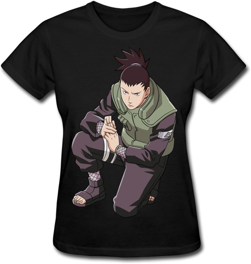 Sept Women's NARUTO Nara Shikamaru T-shirt Black