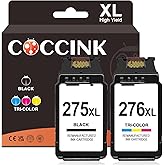 COCCINK 275XL 276XL Ink Cartridge for PIXMA TS3725 TR4720 TS3720 TS3729 TR4700 TR4722 TR4725 TS3700 TS3722 TS3500 TS3522 TS35