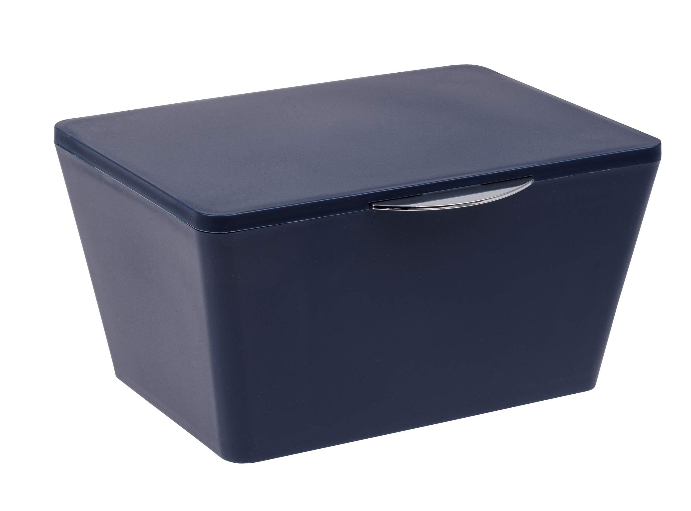 WENKO Brasil With Cover Storage Box, TPE, Dark Blue, 19 x 15.5 x 10 cm — image 1