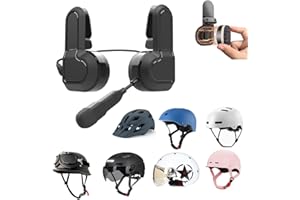 cepkquis Half Face Motorcycle Helmet Headset, Wireless Bluetooth Headphone for Cycling IPX6 Waterproof AI Voice Assistant Magnetic Install 2 Speaker (Black)