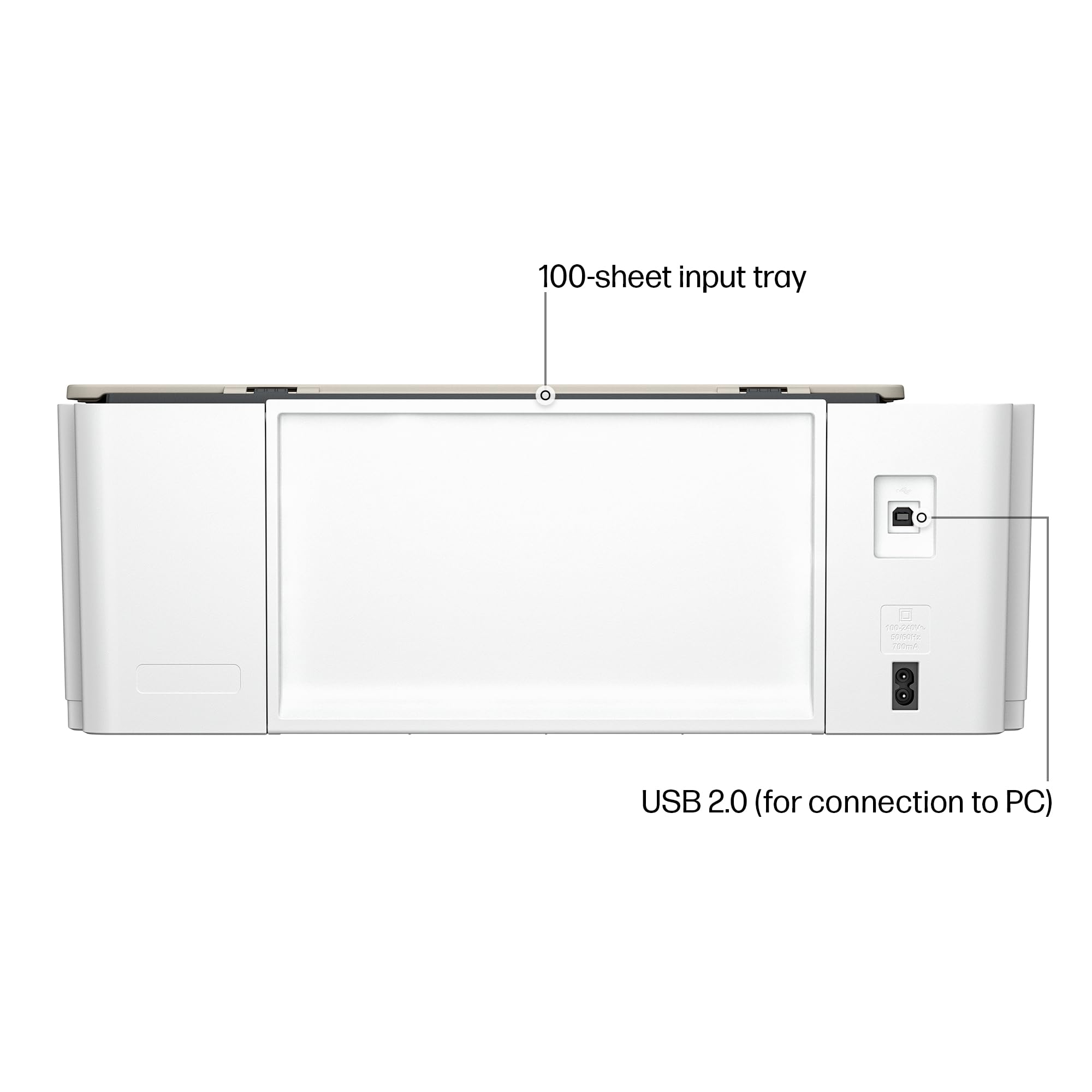 HP Smart Tank 5000 Wireless All-in-One Ink Tank Printer, Scanner, Copier with 2 Years of Ink Included, Best-for-Home, Cartridge-Free, Refillable, AI-Enabled (5D1B6A)