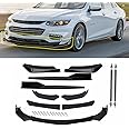 Spoiler Splitter Body Glossy Black Fit for 2009-2020 Ni-ssan Altima Front Rear Bumper Lip Kit Side Skirt Universal Fit