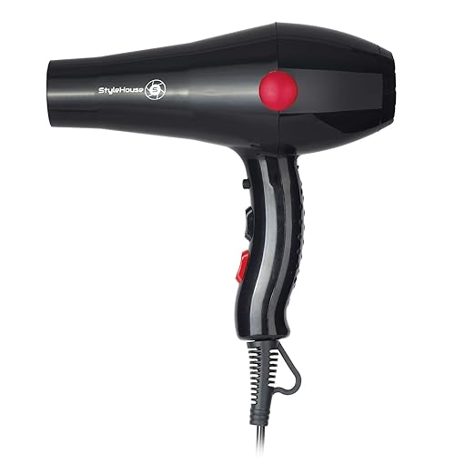 StyleHouse Professional Hair Dryer 2000 Watt with Hot and Cold Air (Model No. 2800) for Women and Men