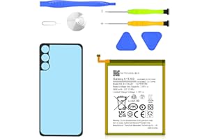 SHENMZ Galaxy A15 Battery,5800mAh Upgraded Battery Compatible with Samsung Galaxy A15 5G SM-A156B SM-A156B/DS SM-A156P SM-A156P/DS SM-A156U1/DS with Back Cover Adhesive & Repair Tools Kit