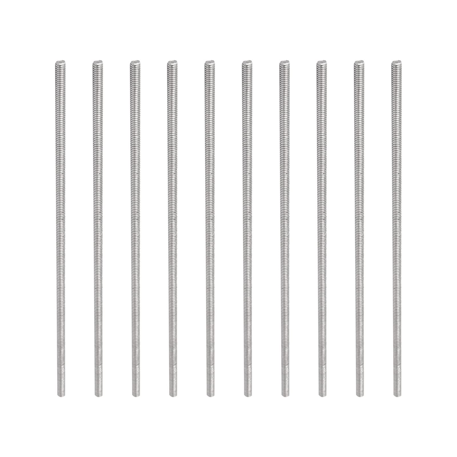 Rebower Fully Threaded Rod 304 Stainless Steel Rod Bar Studs, [for Hanger and U-Bolts] - M4 x 150mm Male Threaded /Silver/5Pack