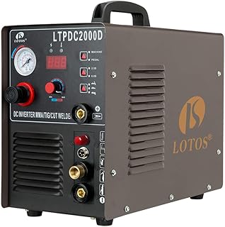 Lotos LTPDC2000D Non-Touch Pilot Arc Plasma Cutter Tig Welder and Stick Welder