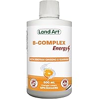 B-Complex Energy – Mental and Physical Performance - Complete Natural Formula – with Ginseng & Guarana – Fast Absorption – 50