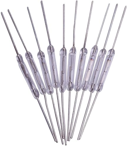 Lot De 10 Interrupteurs à Lames Reed Encapsulés Plastique – Capteur Magnétique Normally Closed NC 100V 0.5A Pour Projets DIY Et Automatisation