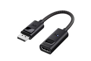 Cable Matters 8K DisplayPort 1.4 to HDMI 2.1 Adapter with 4K 120Hz / 8K 60Hz, 48 Gbps Unidirectional DisplayPort to HDMI 2.1 