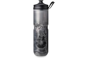 HydraPak | Polar Bottle - Polar Sport Insulated Water Bottle - BPA-Free, Sport & Bike Squeeze Bottle with Handle (Pulse Black, 700ml / 24oz)